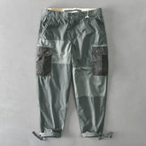 Voguable Spring and Autumn New 100% Cotton Multi-pocket Casual Patchwork Men Pants Daily Comfortable Cargo Pants Men Clothing voguable
