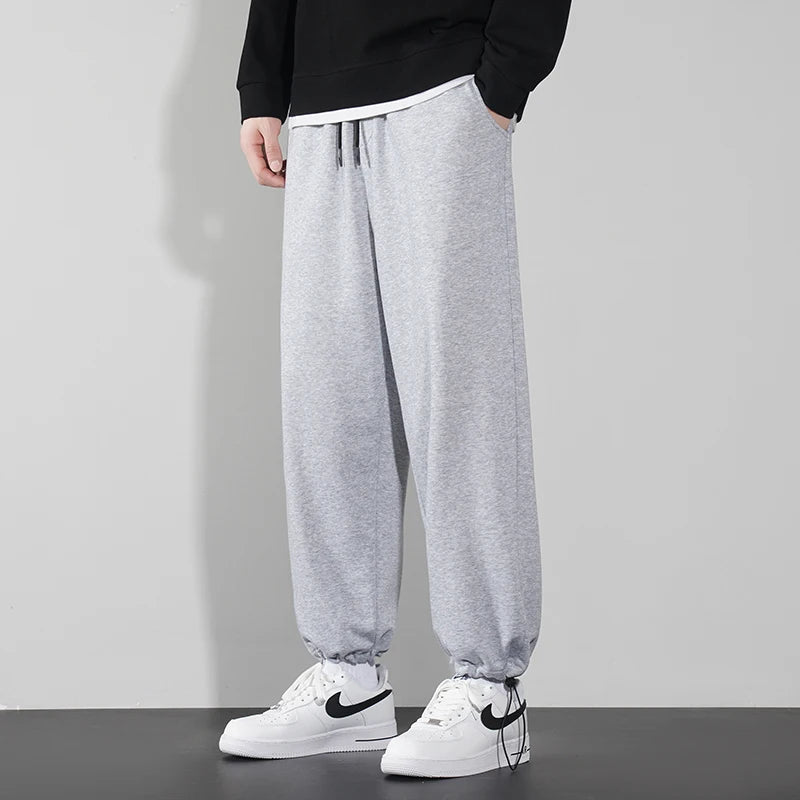 2024 Elegant Fashion Harajuku Slim Fit Ropa Hombre Loose All Match Sport Casual Pants Solid Pockets Straight Cylinder Leggings voguable