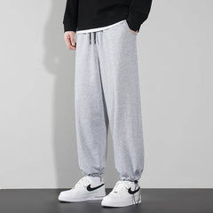 2024 Elegant Fashion Harajuku Slim Fit Ropa Hombre Loose All Match Sport Casual Pants Solid Pockets Straight Cylinder Leggings voguable