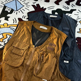 American Outdoor Multi-function Short Vest Jacket Basic Commuting Versatile Vest Cityboy Workwear Waistcoat Aesthetic Urban Chic voguable