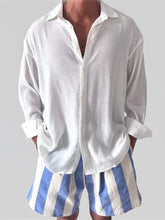 Voguable American Retro Cotton Linen irt Men Texture Sensation Slim Long Sve Open Cardigan Thin Linen Breathable Workwear irt voguable