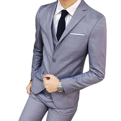 Latest Design Elegant Suits For Men Slim Fit Groom Tuxedo Wedding Male Suit Formal Business Men Clothing Costume Homme 3 Piece voguable