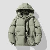Autumn Winter New Men's Hooded Parkas Solid Warm Couple Jacket Outdoor Casual Outwear Coats Men Cotton Padded Sports Jackets voguable