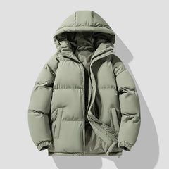 Autumn Winter New Men's Hooded Parkas Solid Warm Couple Jacket Outdoor Casual Outwear Coats Men Cotton Padded Sports Jackets voguable