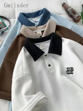 Short-sleeved Shirt Women's Summer Retro Hong Kong Style Top Trendy Design Niche Loose Preppy Simple Letter Shirt voguable