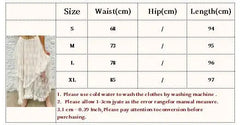 2025 New Irregular Lace Long Skirt Elastic Waist Loose Women Skirt Ruffle Bohemian Vacation Summer Skirts Cowbaoy Female Cloth voguable