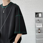 Summer Short Sleeve T-shirt Men Fashion Casual White Oversized T Shirt Men Streetwear Hip Hop Loose O-Neck Tshirt Mens Top S-2XL voguable