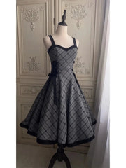 Voguable Retro High-End Feeling Women's Dress Summer New Color Block Belted Waist Halter Full Skirt Long Dress Polyester Fiber voguable