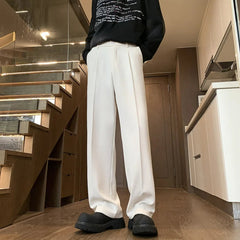 Black Suit Pants Men Fashion Society Mens Dress Pants Korean Straight Casual Pants Mens Office Formal Pants Large Size 5XL voguable