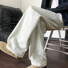 Black Casual Pants Men Fashion Oversized Wide Leg Pants Men Streetwear Loose Sweatpants Mens Sports Pants Male Trousers M-3XL voguable