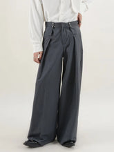 Pants Men Fashion Casual Solid High Street Simple Hip-hop Wide Leg Trousers All-match Korean Style Loose Temperament College New voguable