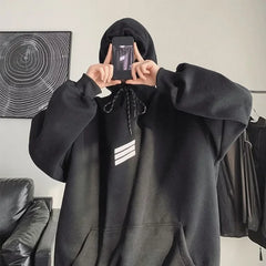 Voguable Hoodies Male Clothes Hip Hop Hooded Blue Sweatshirt For Men Emo Warm High Quality Luxury S Sweat Shirt Wholesale Low Price voguable