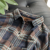 New Fleece Thickened Maillard Plaid Shirts for Men and Women Loose Lapel Button Casual Warm Long Sleeve Mens Shirts Jacket voguable