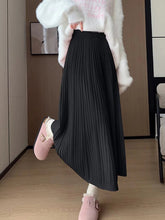 Sweet Vintage Knitted Long Skirts Women Preppy Style High Waist Loose A Line Skirts Fall Winter Retro Simple Elegant Long Skirts voguable