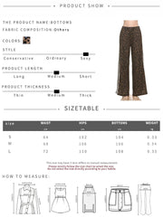 Voguable Casual Leopard Print Pants Women Fall Sporty Patchwork Stripes Autumn Trend Basic Streetwear Hipster Loose Trousers voguable
