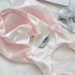 Korean Elegant Y2k Aesthetic Chic Shoulder Handbags Glossy Tender Fairy Underarm Bag Trendy Fashion Casual Women Shopping Bags voguable