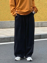 Voguable Wide Leg Cotton Casual Pants Men Japanese Loose Oversize Straight Ankle-length Long Trousers Korean New voguable
