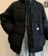 Voguable Winter Newin Parkas Women Stand Warm Thickened Outwear Sweet Girls Baggy Simple Comfortable Daily Couples Korean Fashion Tender voguable