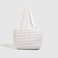 Streetwear Vintage All Match Transparent Ita Bags Casual Fashion Y2k Aesthetic Dots Underarm Bag Trendy Women Shoulder Handbags voguable