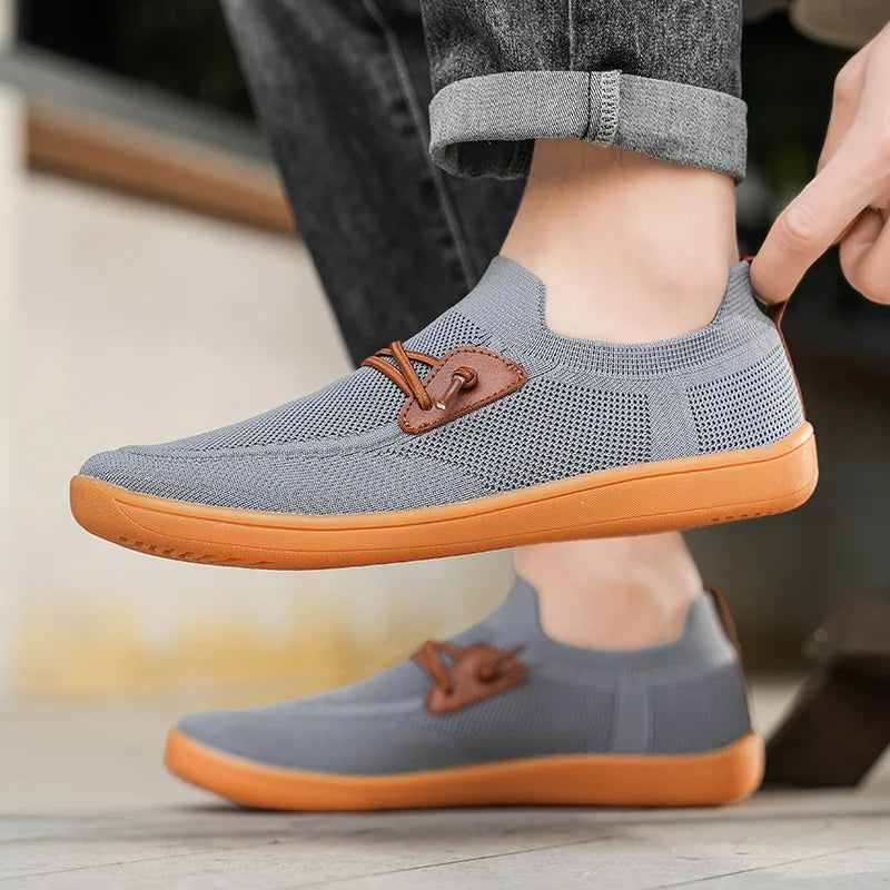 Voguable Men Casual Dress Sneakers Minimalist Wide Barefoot Shoes Outdoor Comfort Lightweight Leisure Shoes Non Slip Wide Running Shoes voguable