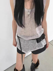 Trendy Y2k Aesthetic Fashion Waist Packs Streetwear Vintage Casual Mini Bags Japanese Women All Match Belt Purses and Handbags voguable