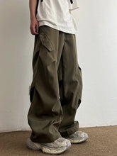 Voguable Techwear Parachute Cargo Pants Men Hip Hop Wide Leg Trousers Male Quick Drying Streetwear Loose Oversize Korean Hip Hop voguable