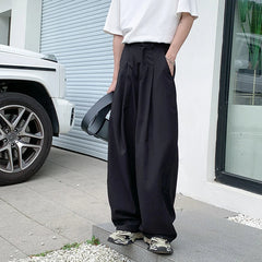 Oversized Black Suit Pants Men Fashion Social Mens Dress Pants Korean Loose Wide Leg Pants Mens Office Formal Trousers M-3XL voguable