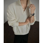 Long sleeve t Shirt men 2025 Arrival Men Polo Shirt Solid Color Casual Relaxed Fit Collar Tops Autumn Fall Fashion Mens Clothing voguable