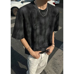 Men Loose Fit Tie Dye Short Sleeve Round Neck T-Shirt Summer Fashion Casual Streetwear Soft Breathable Oversized Tee Comfy Y2K voguable