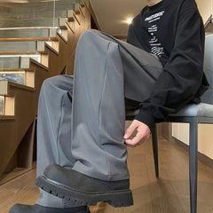 Black Suit Pants Men Fashion Society Mens Dress Pants Korean Straight Casual Pants Mens Office Formal Pants Large Size 5XL voguable