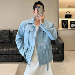 Voguable Spring Trendy Detachable Splicing Niche Design Casual Jacket Men's High Street Fashion Coat 2024 Original Clothes voguable