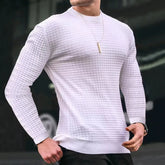 New Fashion Men's Casual Long sleeve Slim Fit Basic Knitted Sweater Pullover Male Round Collar Autumn Winter Tops Cotton T-shirt voguable