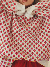 Women Retro Printing Round Neck Loose Sweater Casual Long Sleeves Knitted Pullover 2024 New Autumn Female Fashion Knitwear Tops voguable