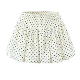 American Retro Elastic Waist Polka Dot Mini Skirt Women Holiday Summer Short Bud Skirts Y2K New voguable