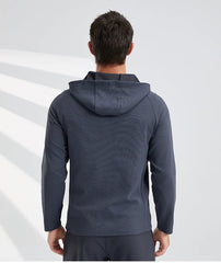 M en's Jackets New Arrival Autumn Full Zipper Men's Long Sleeve Hoodie Breathable Elastic Jackets Comfortable Outdoor Sports Top voguable