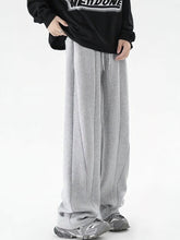Voguable Y2k Flared Sweatpants Men Streetwear Sport Straight Heavy Duty Wide Leg Casual Pants Outdoor Hiking Long Trousers Male voguable