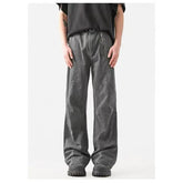 Straight Leg Jeans men Patchwork Design Vintage Retro Wash Distressed Denim Pants High Quality Streetwear Trendy Style voguable