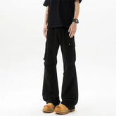 Cotton Wide Leg Cargo Pants man Loose Fit Multi Pocket Casual Streetwear Comfortable Workwear Trousers Men Trendy Fashion voguable