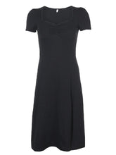 Gothic Square Neck Side Split Short Dress mysite