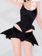 Voguable Sexy Irregular Two Piece Women Strapless Tube Tops and Mini Shorts Skirts Matching Sets Autumn Fashion Party Club Outfits voguable