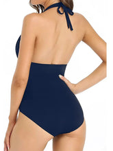 Voguable Sexy Solid Laced Up Pleated One Piece Swimsuit Women Beach Vacation Bikinis New All Season Backless One Piece Swimsuit voguable