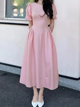 Voguable Spring/Summer New Women's Fashion Elegant Bubble Sleeve Dress Women's Wear voguable