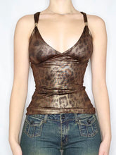 Voguable Vintage Leopard Print Camisole Y2K Aesthetic Sleeveless Crop Tops Women Summer 2024 Sexy Coquette Tank Top Harajuku voguable