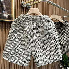 Men's Clothing Print Plaid Shorts Summer Stylish Straight Leg Casual Beach Pants Comfortable Pockets Lightweight Street Shorts voguable