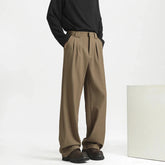 Men's Light Luxury Naples Slim-fit Suit Pants Casual Japanese Retro Premium Quality Elegant Popular Leisure Trousers 2026 Spring voguable