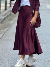 Voguable Autumn/Winter New Women's Fashion Elegant High end Solid Color Skirt, Half Skirt, Women's Wear voguable