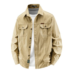 New Long Sleeved Shirt Men Handsome Spring Autumn Style Trendy Shirts Brand Loose Cotton Workwear Top Autumn Casual Lapel Shirt voguable