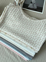 Floral Eyelet Bow Cotton Crop Tops Summer Lace Trim Sleeveless Slim Tank Top Women Preppy Style Sweet Camisole Y2k Clothes voguable