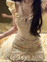 Voguable Japanese Kawaii Sweet Dresses Women Summer New Lace Patchwork Sleeveless Dress Fashion All Match Sexy Mini Vestidos voguable