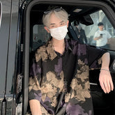 Summer Short Sleeved Shirt Men Retro Printed Shirt Mens Streetwear Loose Flower Shirts Mens Hawaiian Shirt Man Large Size 5XL voguable